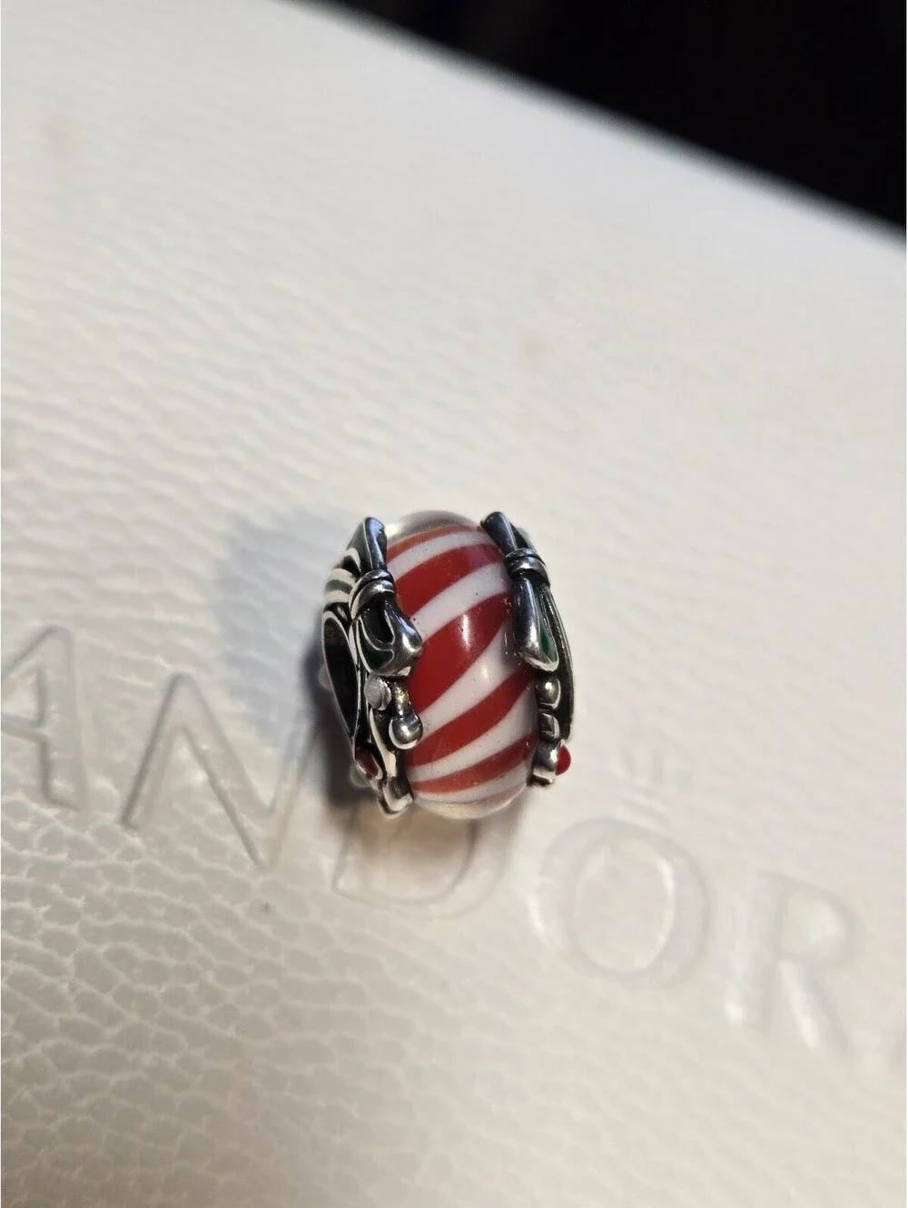 Pandora charm s925 ale christmas glass bead